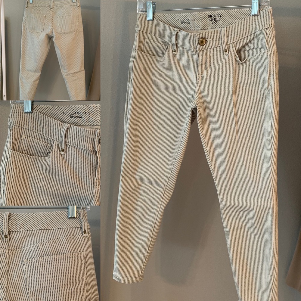 Skinny Ankle Stretch Pinstripe Jean